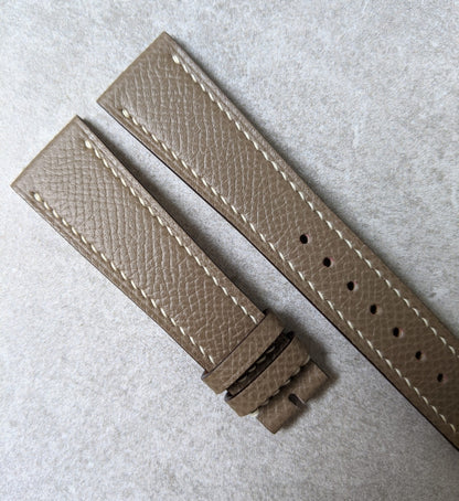 Epsom Calfskin Watch Strap - Taupe