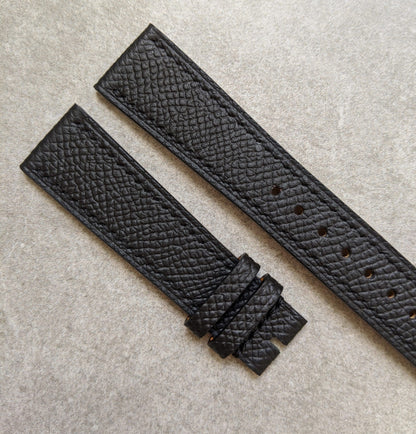 Epsom Calfskin Watch Strap - Black