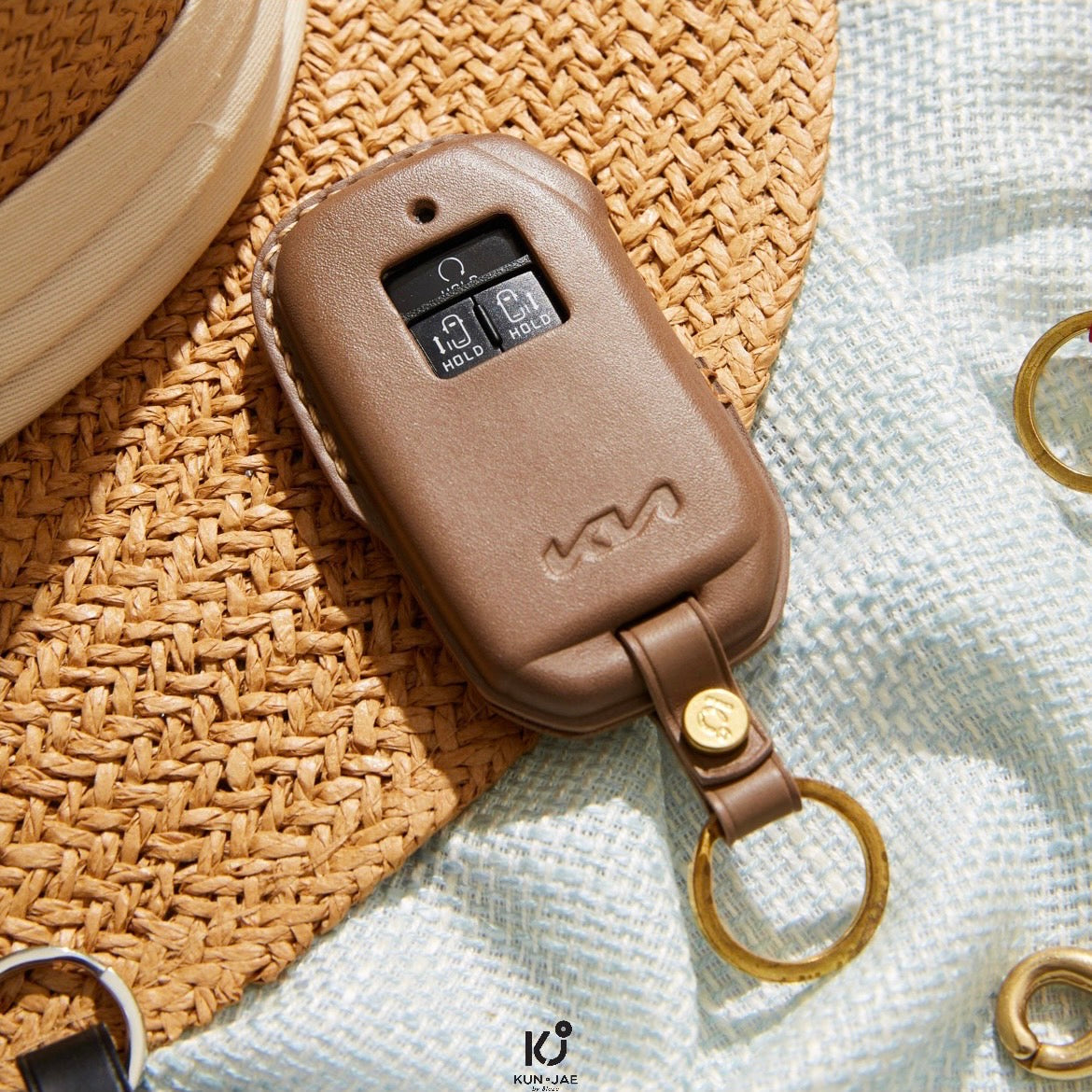 KIA Leather Car Key Case