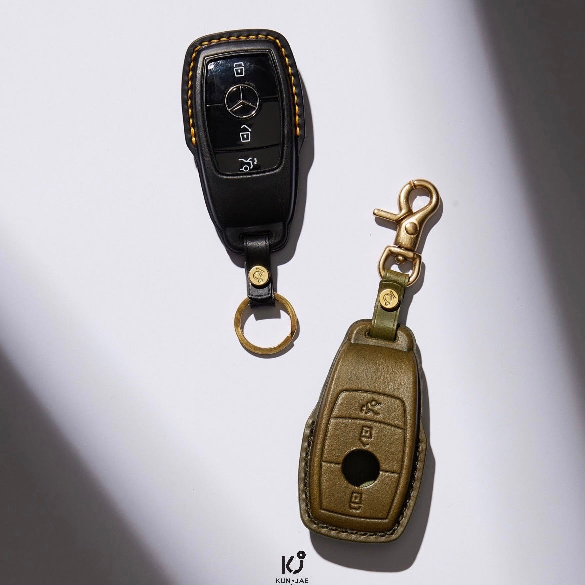 Mercedes Benz Leather Car Key Case