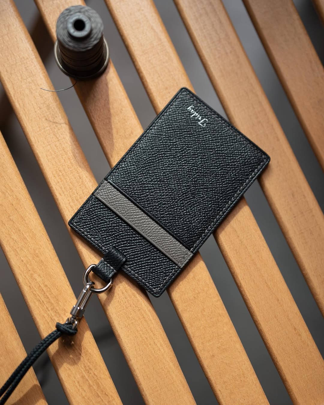 Leather ID Cardholder – Black Epsom