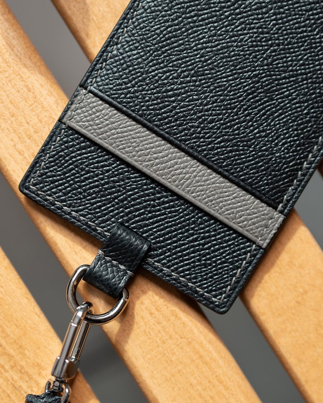 Leather ID Cardholder – Black Epsom