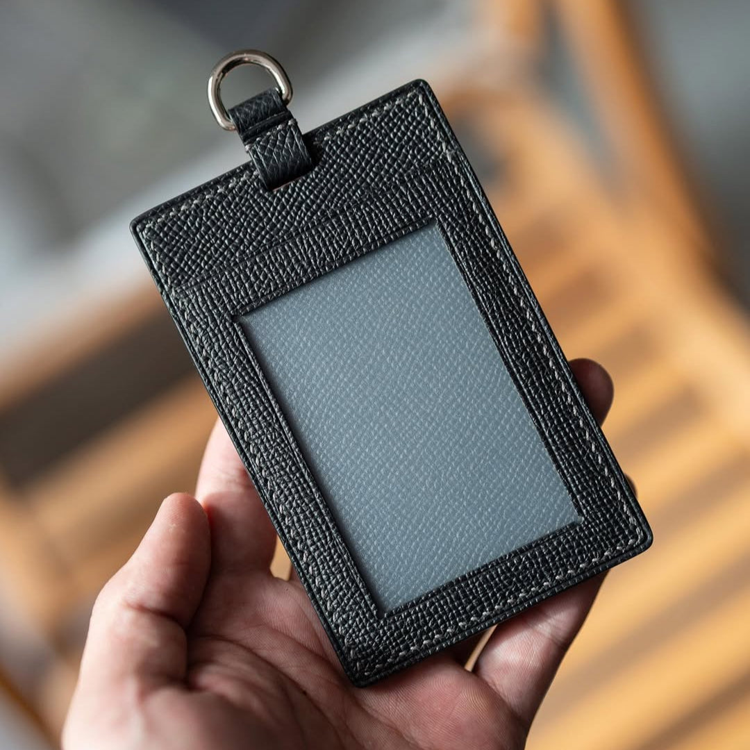 Leather ID Cardholder – Black Epsom