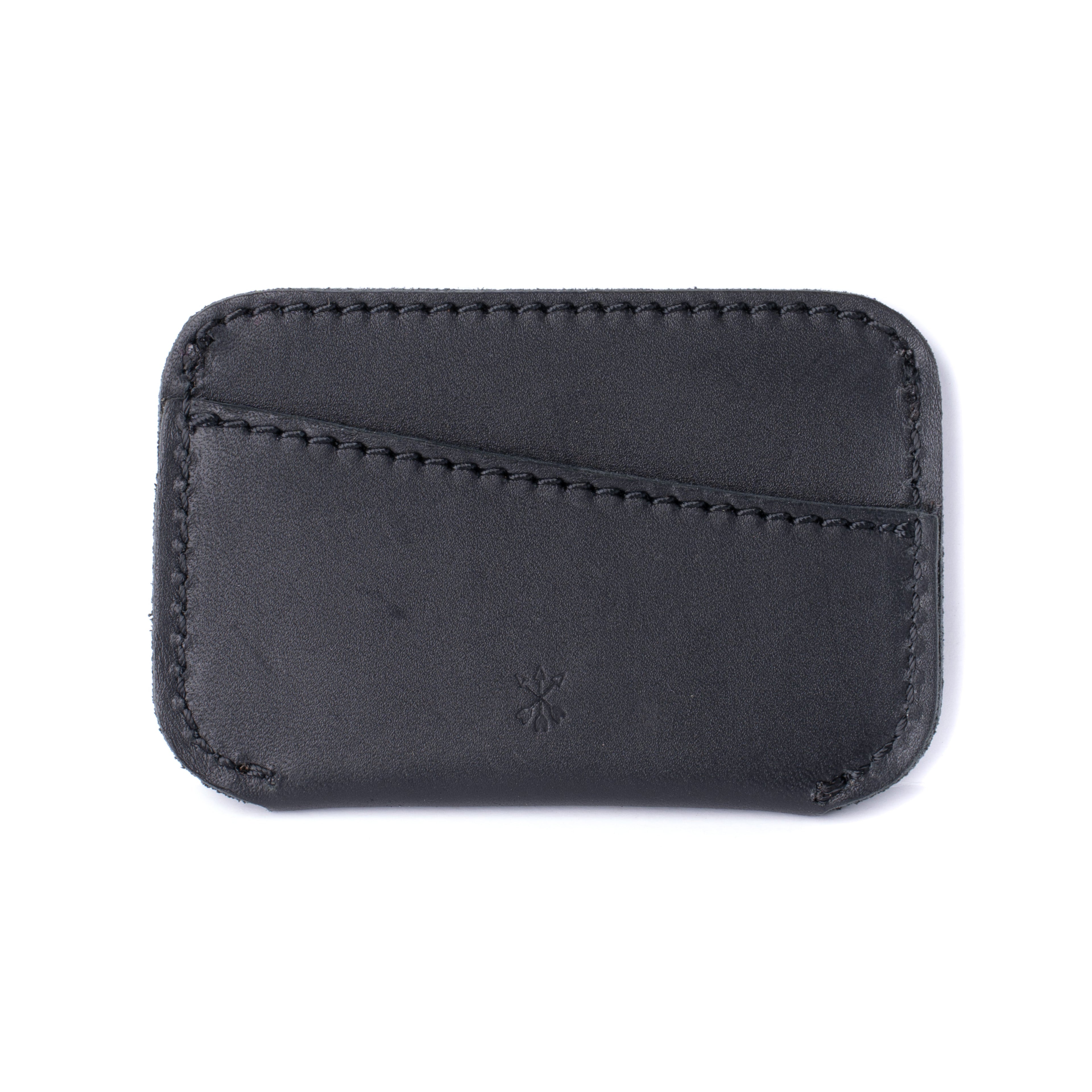 Leather Simple ID Wallet - Midnight