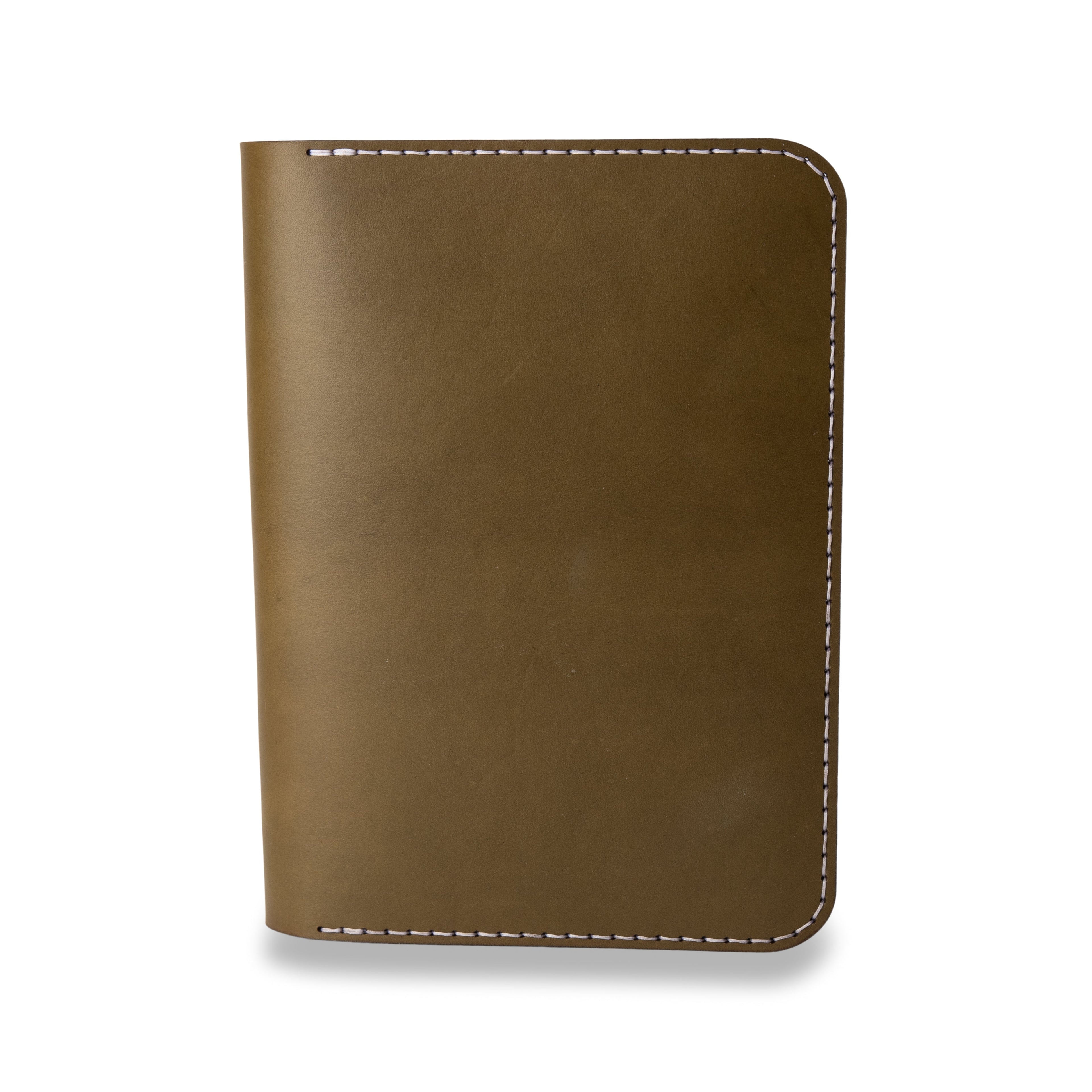 Leather Journal Cover w/ Notebook - Olive