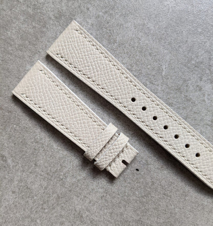 Epsom Calfskin Watch Strap - Cream