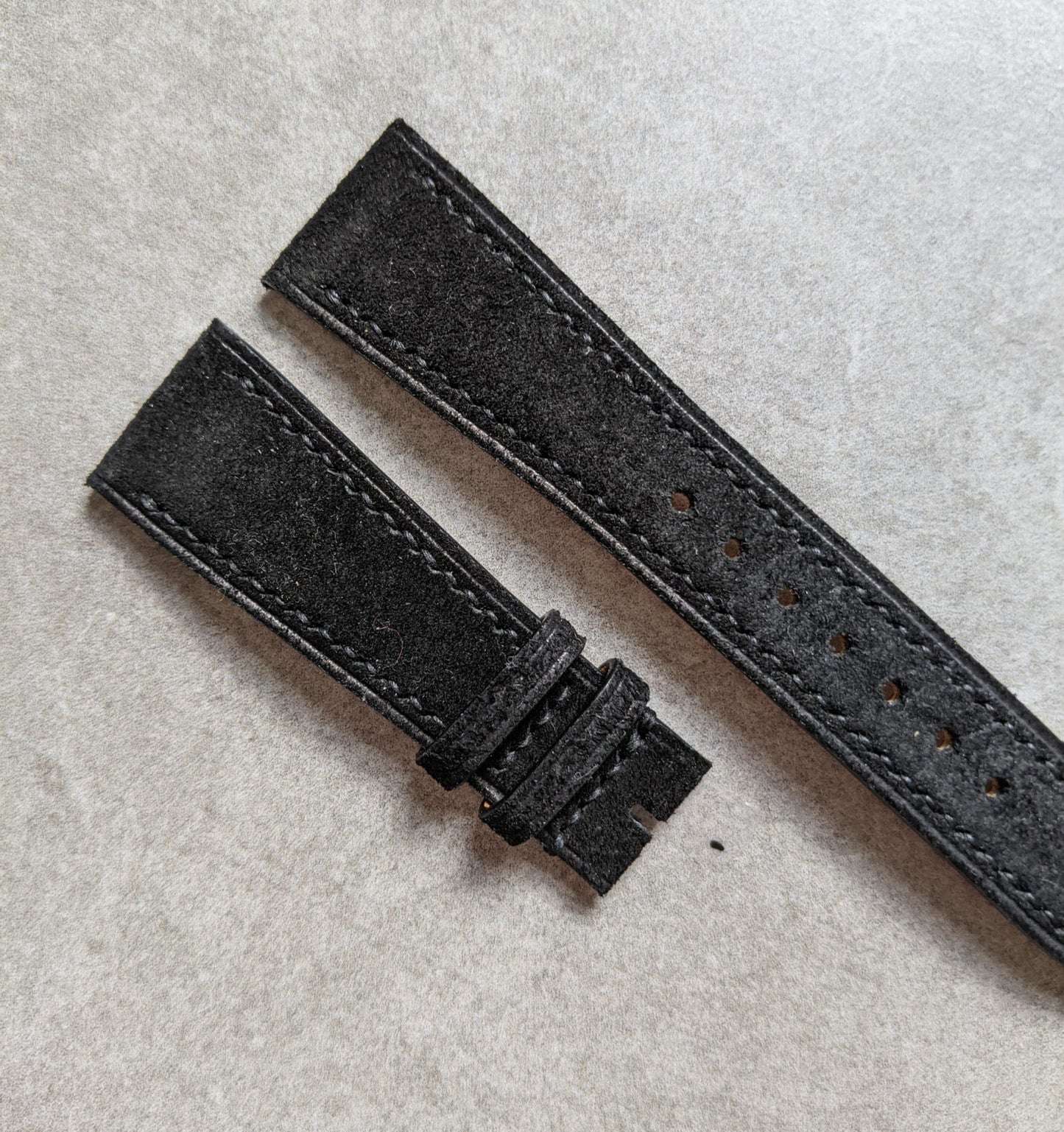 Premium Suede Strap - Black