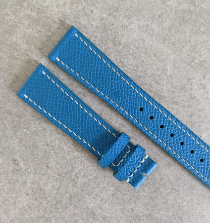 Epsom Calfskin Watch Strap - Baby Blue