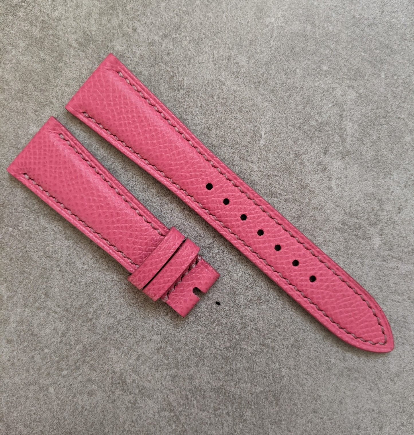 Epsom Calfskin Watch Strap - Pink