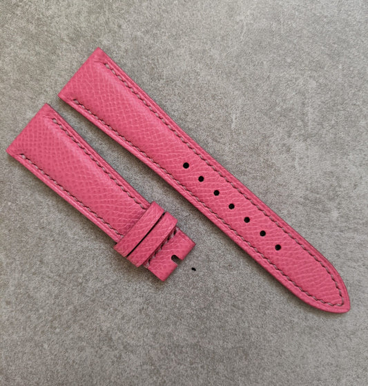 Epsom Calfskin Watch Strap - Pink