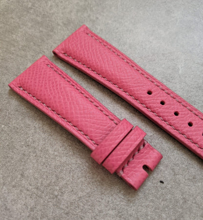 Epsom Calfskin Watch Strap - Pink