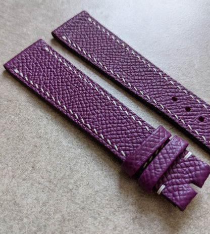 Epsom Calfskin Watch Strap - Purple