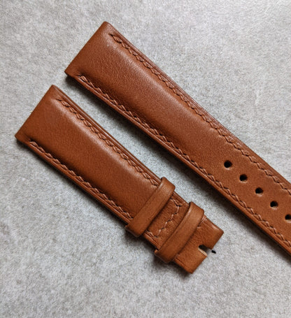 Barenia Calfskin Watch Strap - Mid Brown