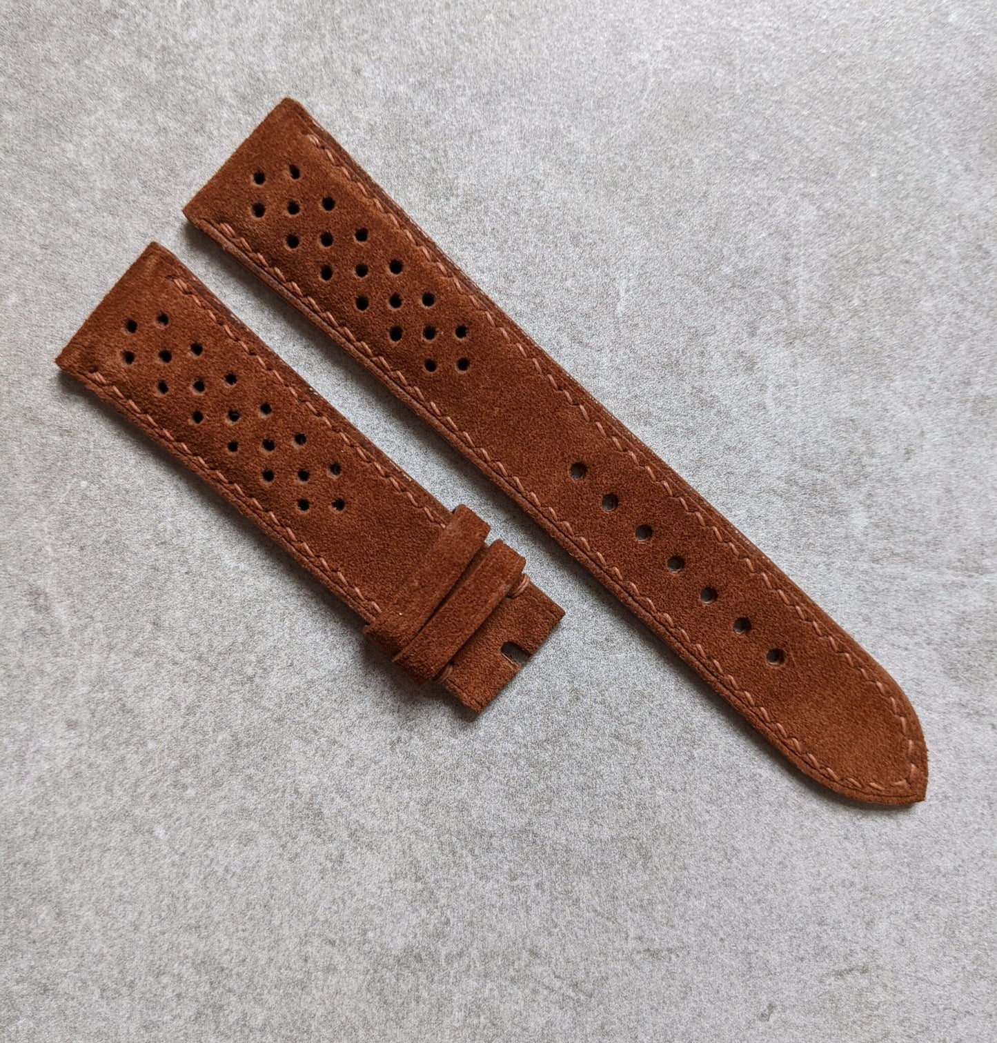 Premium Suede Rally Strap - Dark Brown