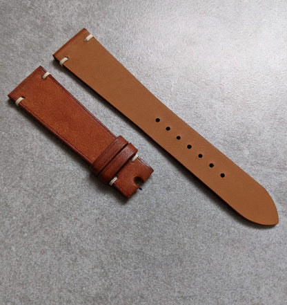 Pueblo Vintage Strap Minimal Stitch - Cognac