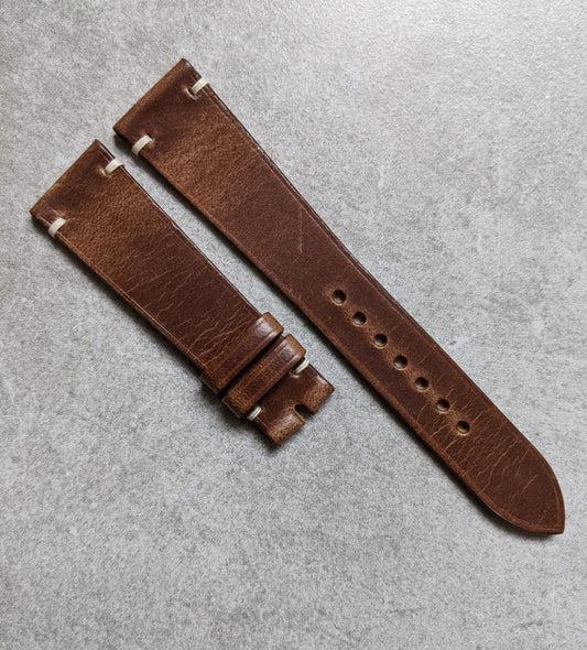 Chromexcel Vintage Strap Minimal Stitch - Natural Tan