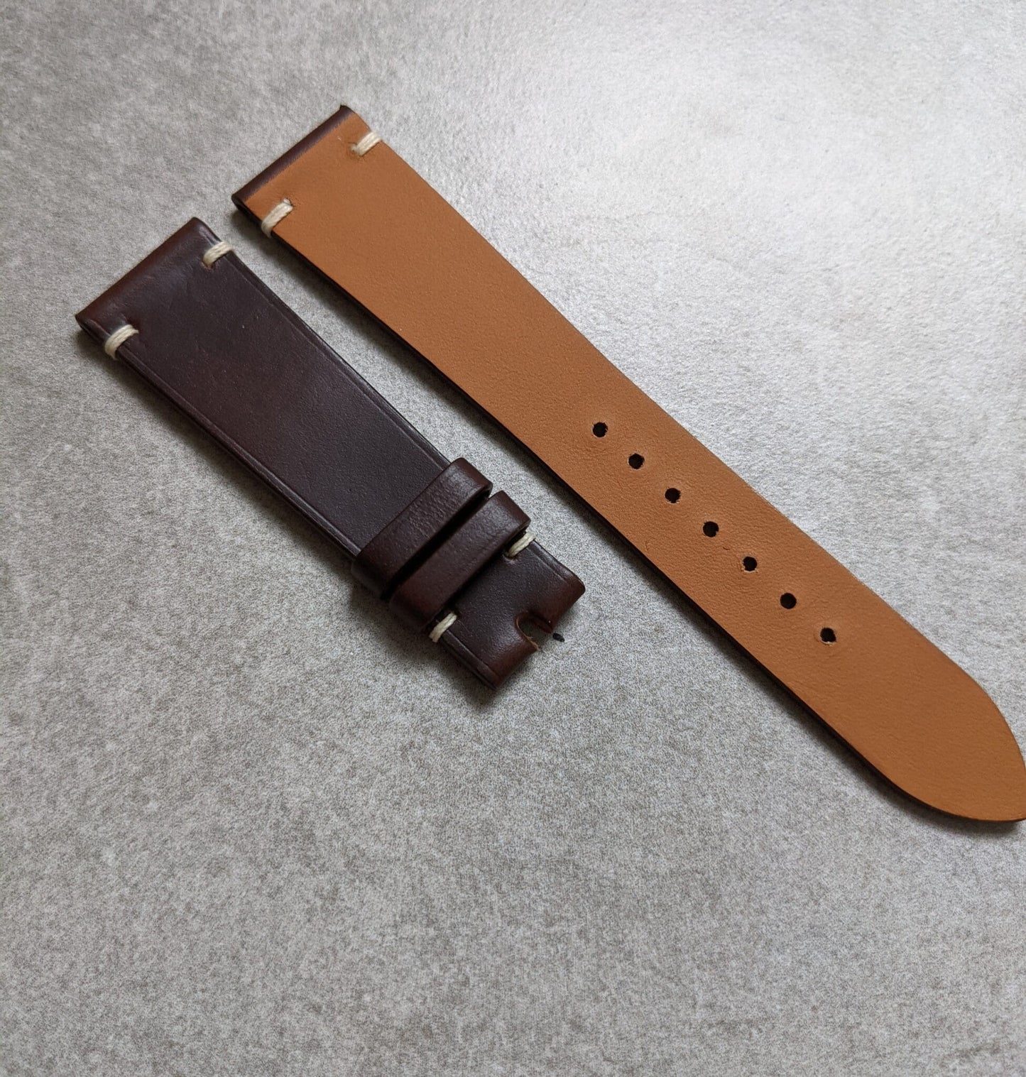 Chromexcel Vintage Strap Minimal Stitch - Chocolate Brown