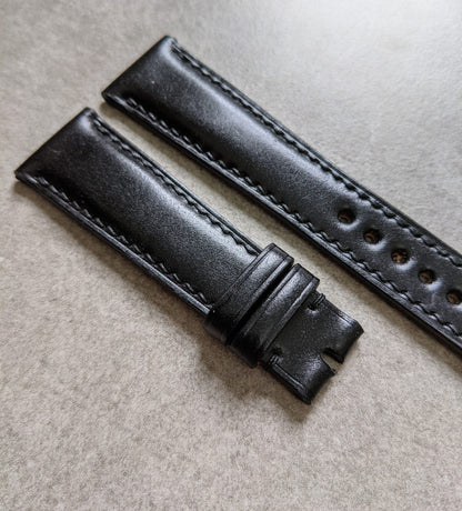 Shell Cordovan Watch Strap - Black