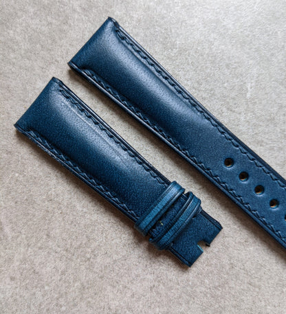 Buttero Classic Padded Calfskin Strap - Blue