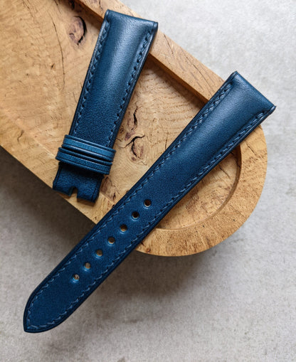 Buttero Classic Padded Calfskin Strap - Blue