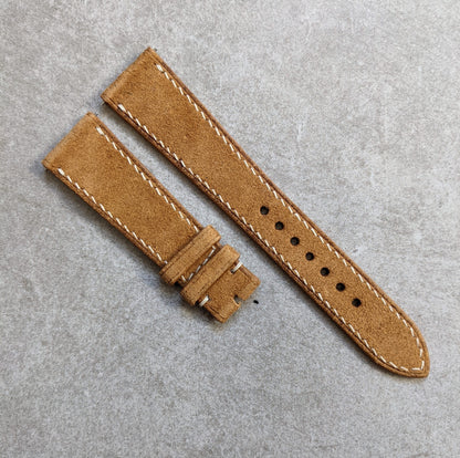 Premium Suede Strap - Khaki Tan