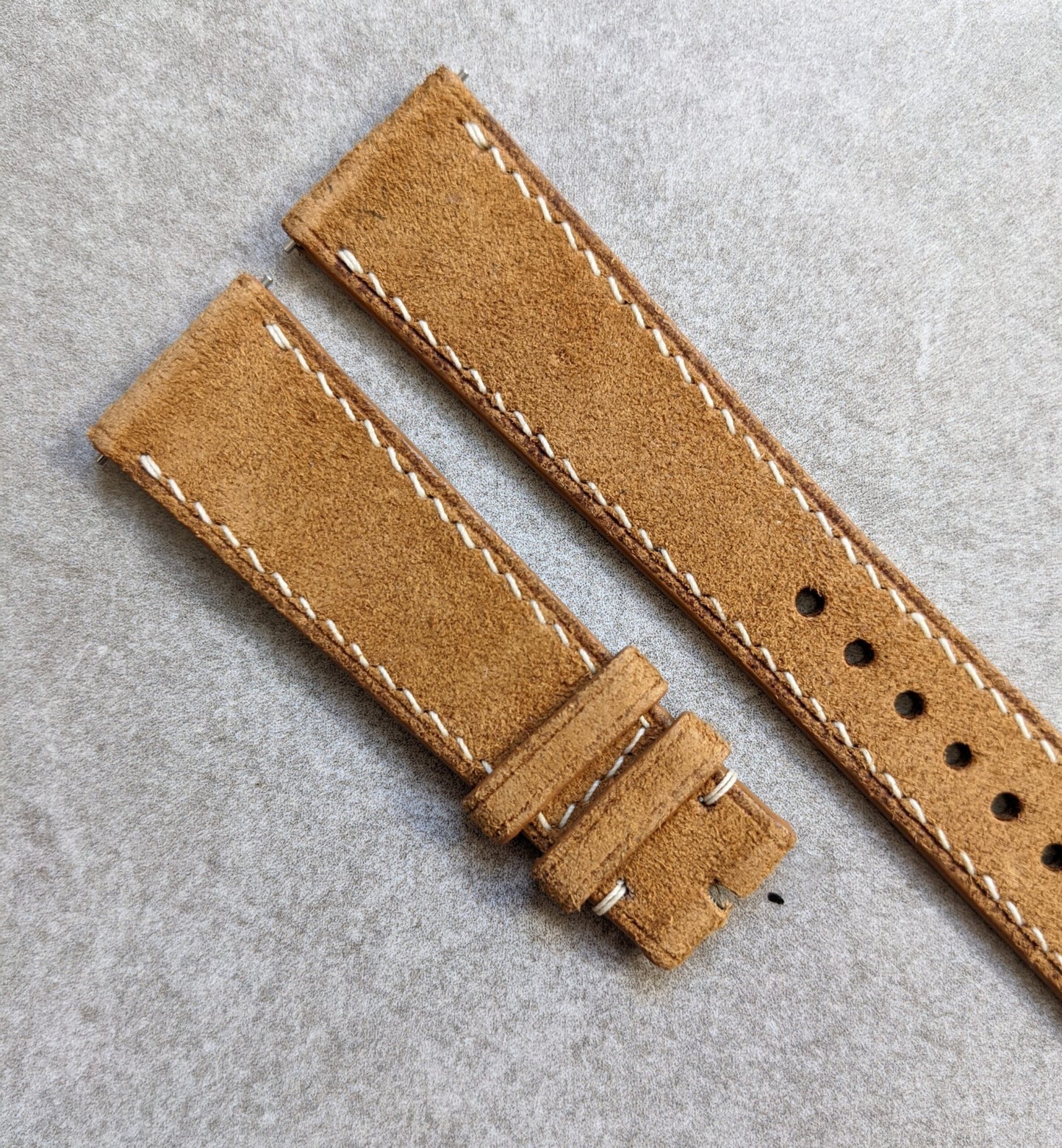 Premium Suede Strap - Khaki Tan