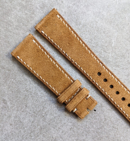 Premium Suede Strap - Khaki Tan