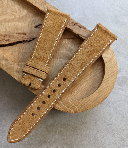 Premium Suede Strap - Khaki Tan