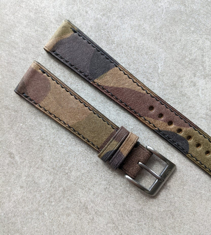 Calfskin Watch Strap - Light Camo