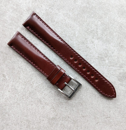 Shell Cordovan Watch Strap - Oxblood