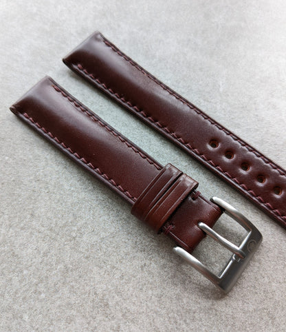 Shell Cordovan Watch Strap - Oxblood