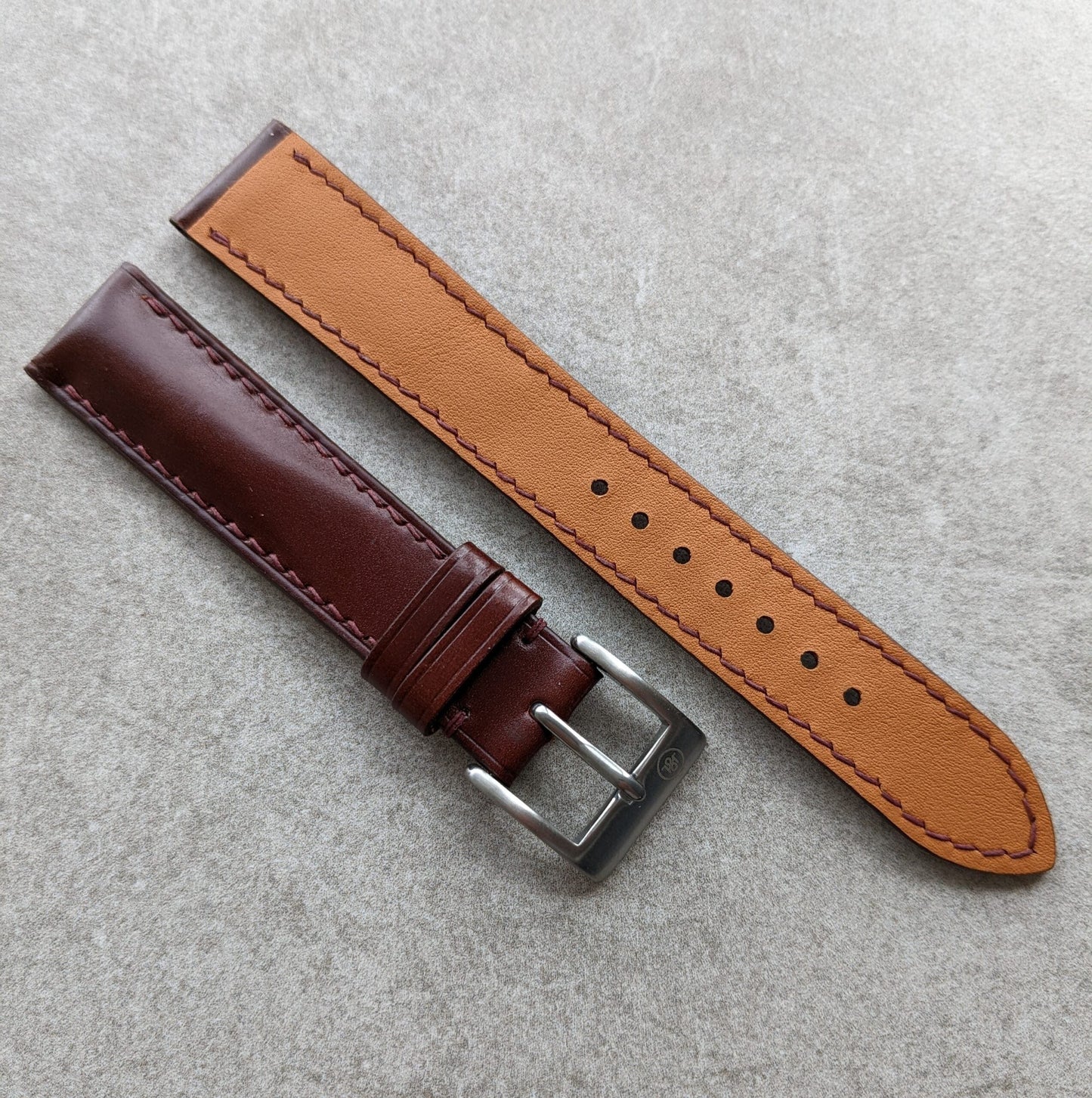 Shell Cordovan Watch Strap - Oxblood