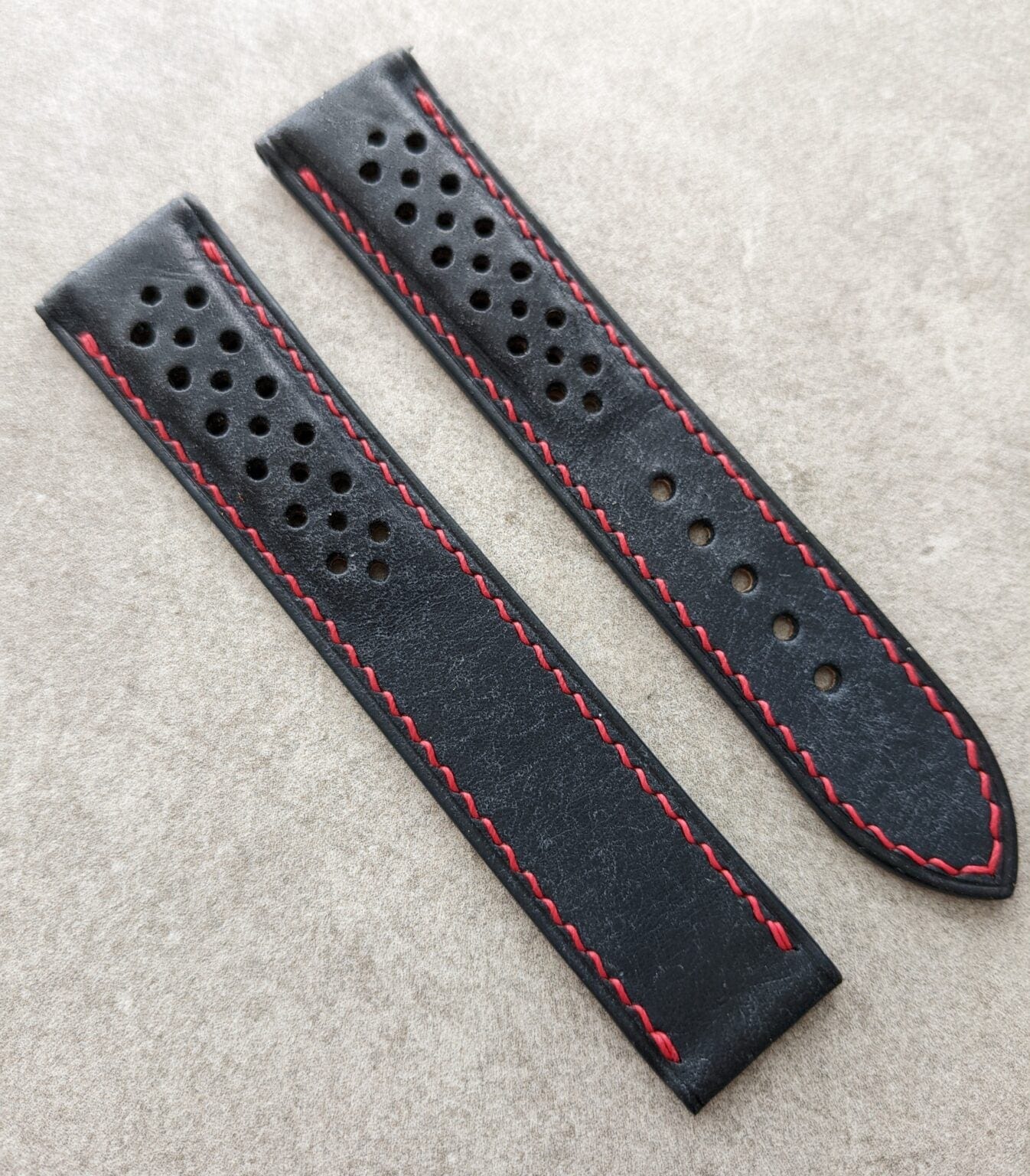 Omega-Style Deployant Strap – Navy Blue Pueblo Rally