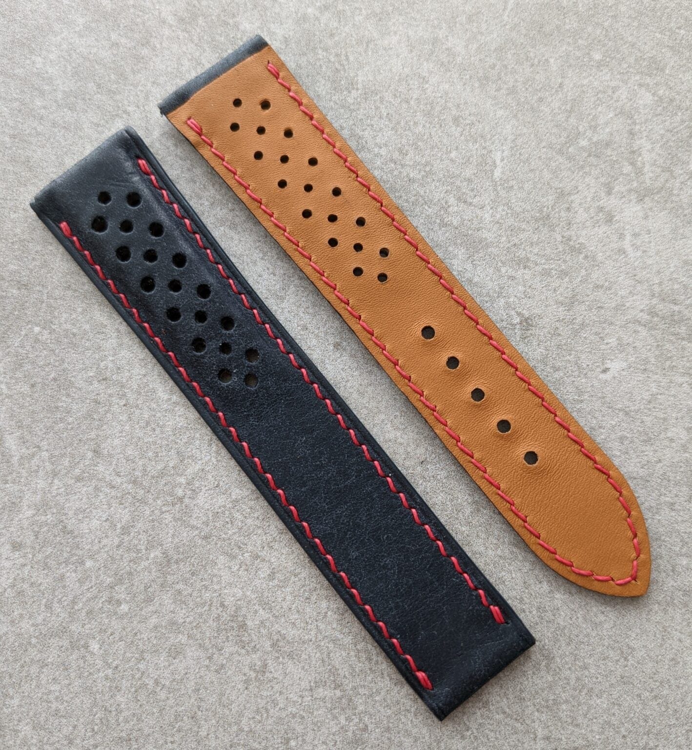 Omega-Style Deployant Strap – Navy Blue Pueblo Rally