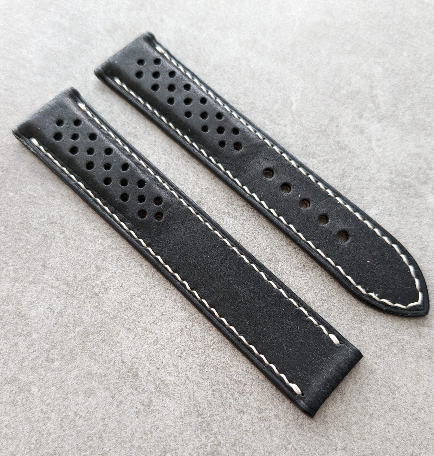 Omega-Style Deployant Strap – Black Pueblo Rally