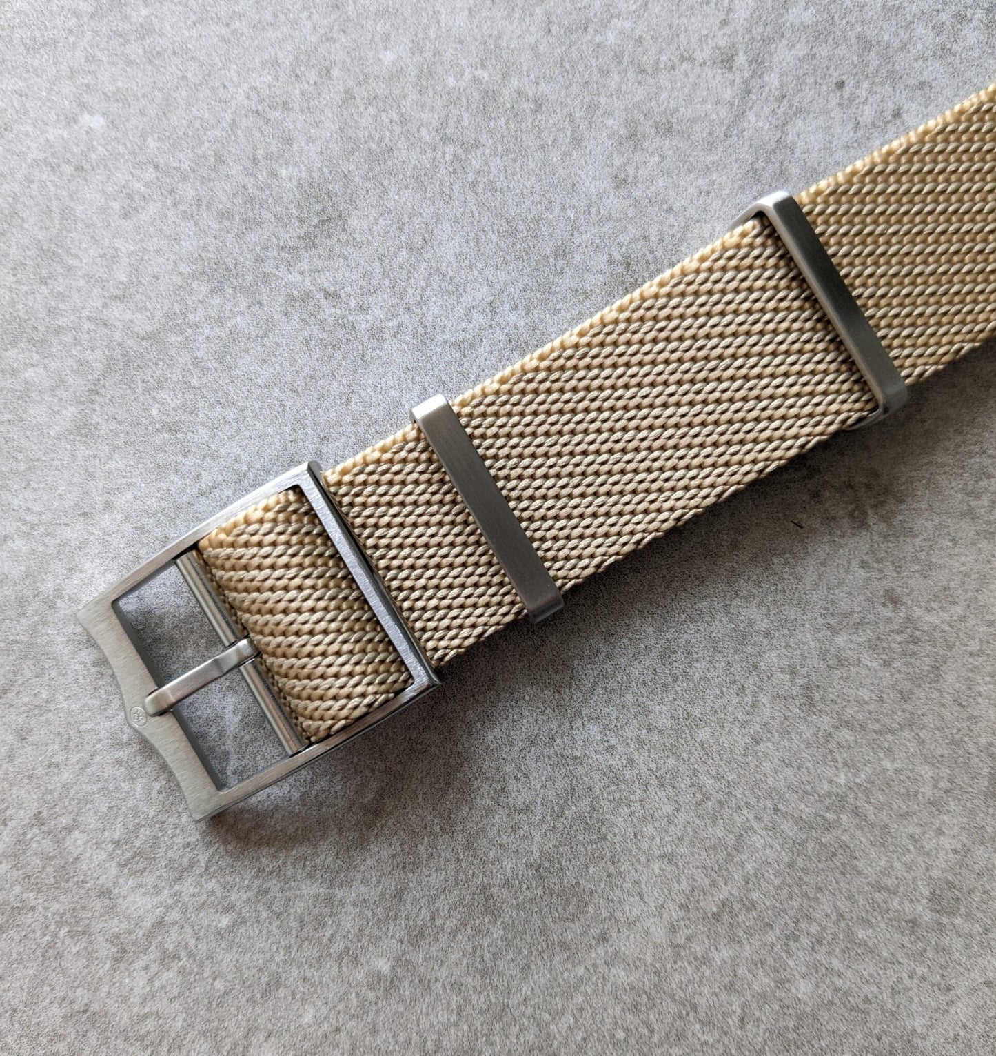 Woven Nylon Single Pass Strap - Sand