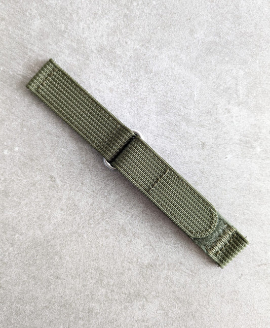 Premium Ribbed Two Piece Ballistic Nylon Strap - Army Green