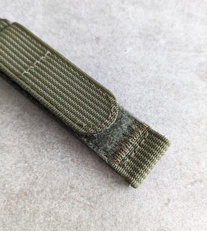 Premium Ribbed Two Piece Ballistic Nylon Strap - Army Green