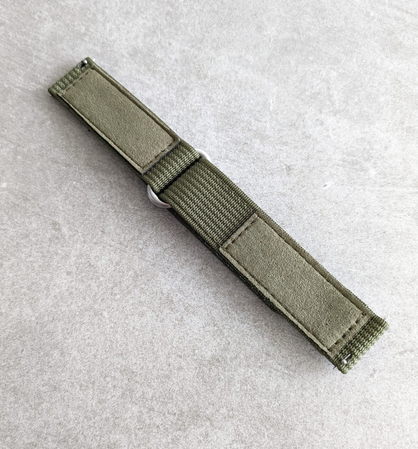 Premium Ribbed Two Piece Ballistic Nylon Strap - Army Green