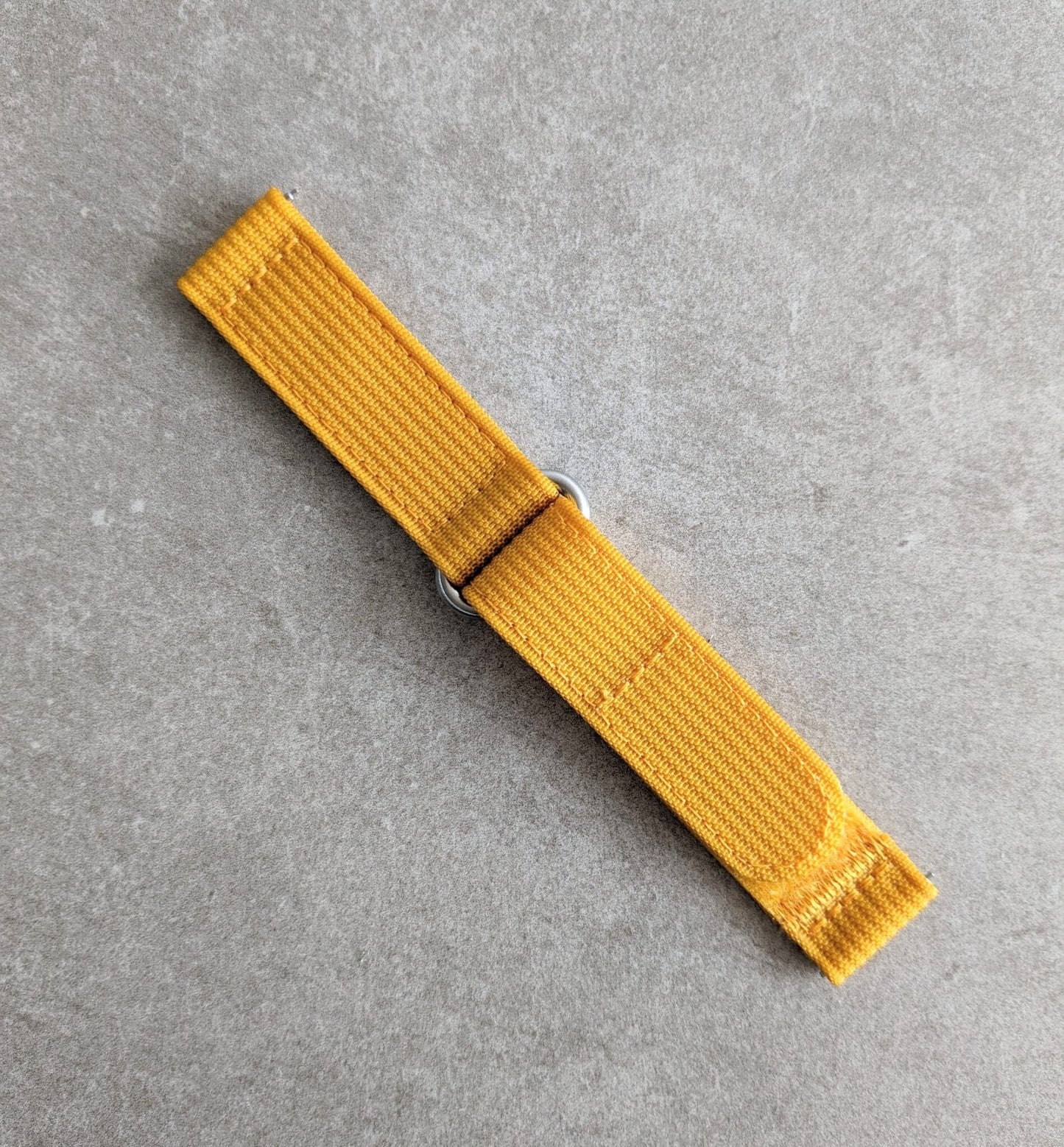 Premium Ribbed Two Piece Ballistic Nylon Strap - Mustard Yellow