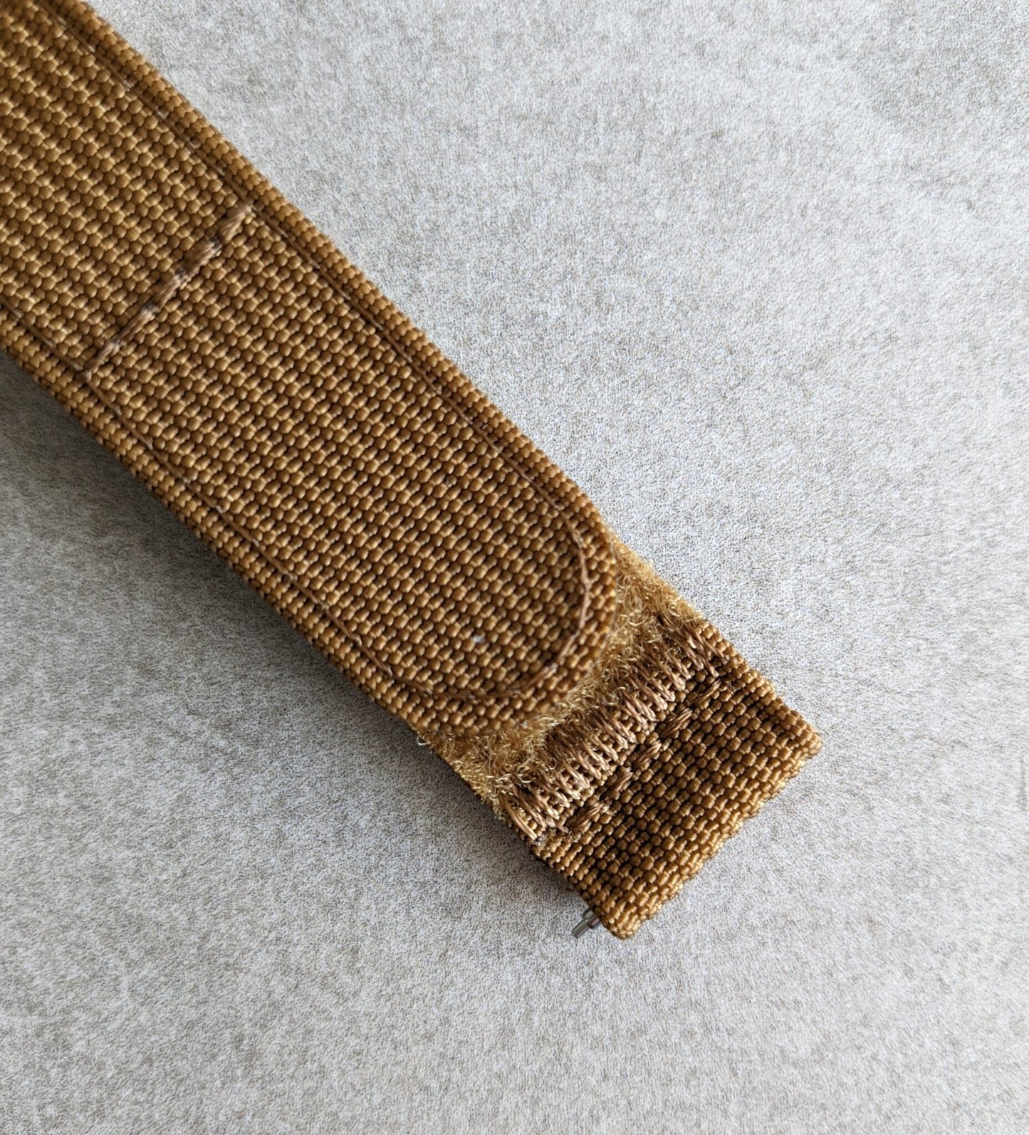 Premium Ribbed Two Piece Ballistic Nylon Strap - Coffee