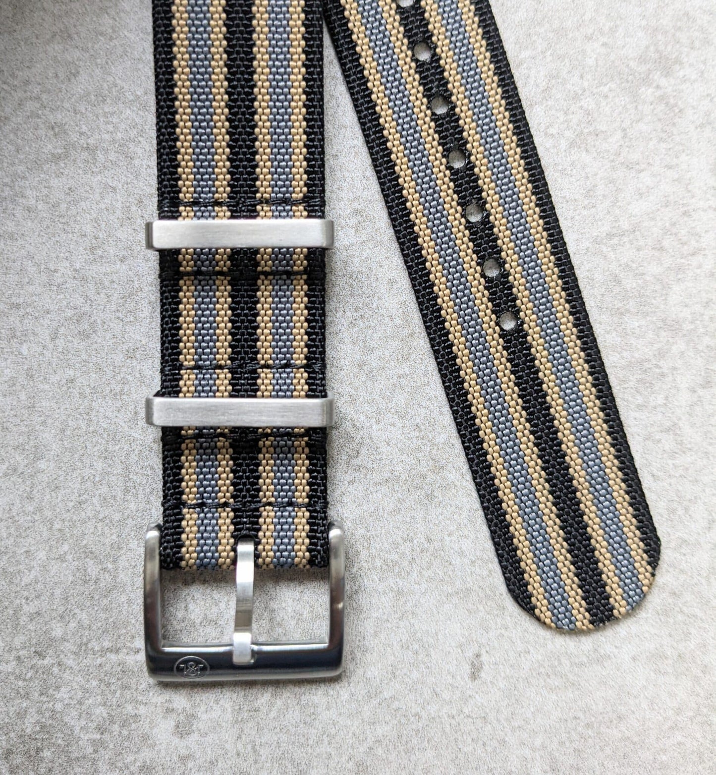 Premium Ribbed Fabric Watch Strap - No Time To Die Bond