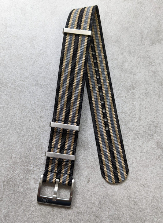 Premium Ribbed Fabric Watch Strap - No Time To Die Bond