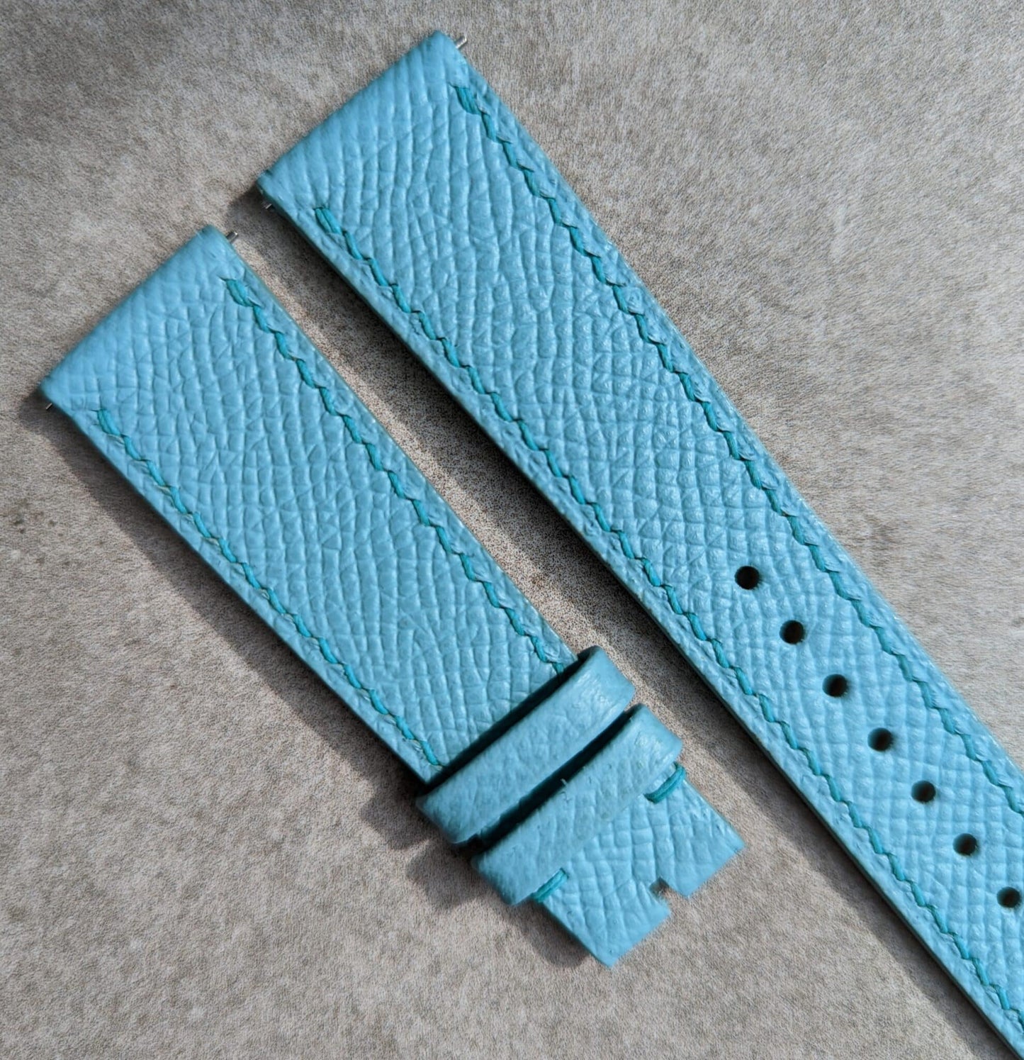 Epsom Calfskin Watch Strap - Tiffany Blue