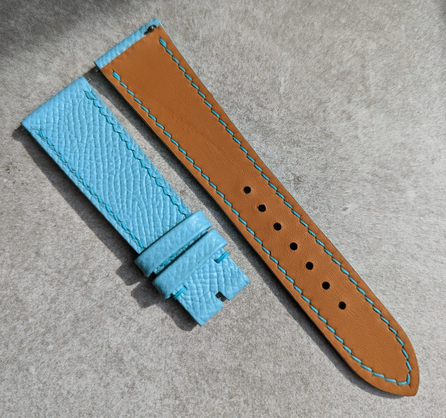 Epsom Calfskin Watch Strap - Tiffany Blue