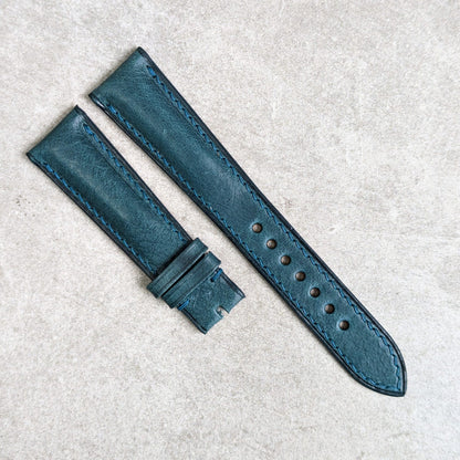 Badalassi Wax Strap - Ocean Blue Padded W/Matching stitch