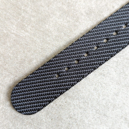 Woven Nylon Single Pass Strap - Chevron Grey