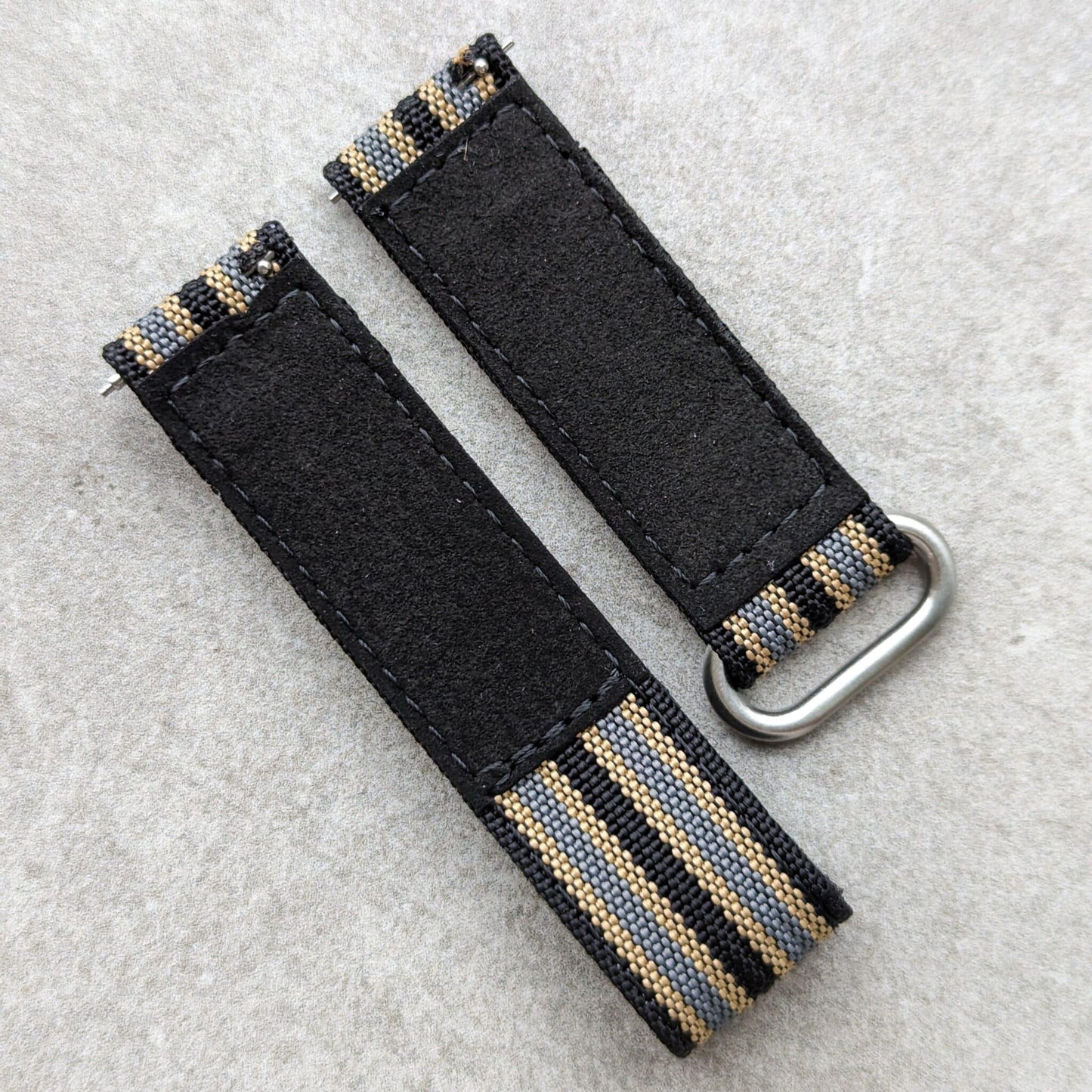 Premium Ribbed Two Piece Ballistic Nylon Strap - No Time To Die