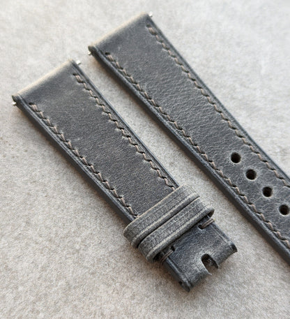 Pull Up Veg Tan Strap - Vintage Grey