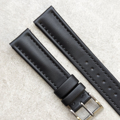 Sailcloth Watch Strap - Black